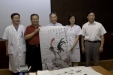 6月19日山东燕山书画院慰问我院抗震救灾医务工作者笔会组图（04）