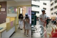 妇产科门诊、门诊服务中心联合进行火灾应急演练