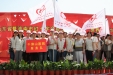 我院志愿者服务队参加世界红十字日宣传暨南丁格尔志愿服务团成立大会