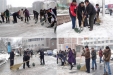 全员齐上阵  清晨除雪忙