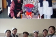 人逢喜事精神爽 人面鲜花相映红