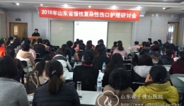 我院承办2016年山东省慢性复杂伤口护理研讨会