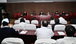 我院召开干部大会 宣布省委决定 孙洪军同志任省千佛山医院院长