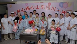 千佛山医院与四川小伤员共渡六一儿童节组图（02）
