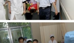 迎接四川病员入住病房