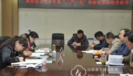 省卫生计生委“三严三实”督查组莅临我院督导检查