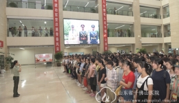 省军区司令员赵冀鲁来院视察征兵体检工作