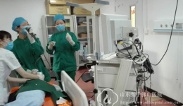 小儿呼吸心脏一科成功完成首例局麻下支气管异物取出术