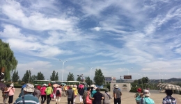 离退处组织退休老同志到章丘游玩