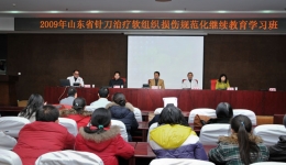 省卫生厅科教国合处针刀治疗软组织损伤的规范化学习班近日在我院成功举办