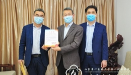 济南市传染病医院来院专程感谢我院专家抗击新冠肺炎援助
