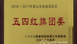 院团委获评“2016-2017年度山东省省直机关五四红旗团委”