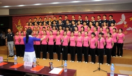 我院隆重举办“庆国庆、迎全运‘红色歌曲大家唱’大合唱比赛”活动组图（四）