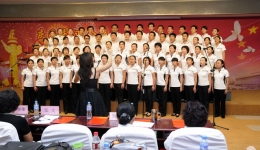 我院隆重举办“庆国庆、迎全运‘红色歌曲大家唱’大合唱比赛”活动组图（三）