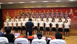 我院隆重举办“庆国庆、迎全运‘红色歌曲大家唱’大合唱比赛”活动组图（一）
