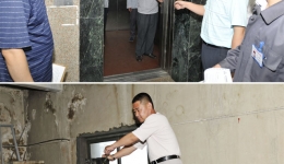 运行保障科近日进行电梯事故应急预案演练活动