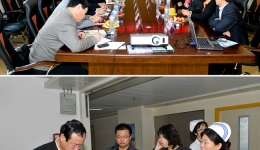 内蒙古卫生厅领导近日到我院参观考察