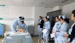 内科片区组织双人心肺复苏急救技能比赛预选