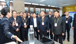 全省单位内部治安保卫工作会议代表来我院现场观摩
