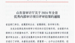医院获得全省优秀内部审计项目三等奖